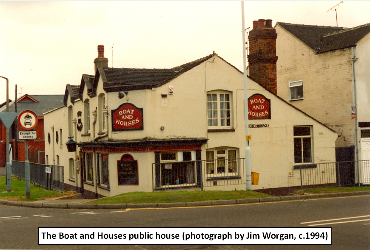 Photo of the Boat and Horses pub which stood near the Newcastle Canal