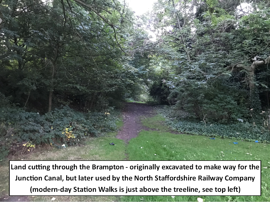 Photo of the land cutting for the Junction canal