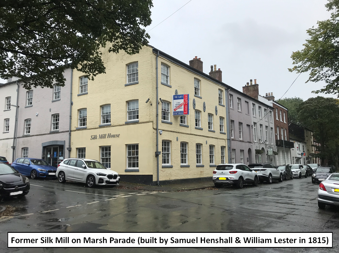 Photo of former silk mill site on Marsh Parade