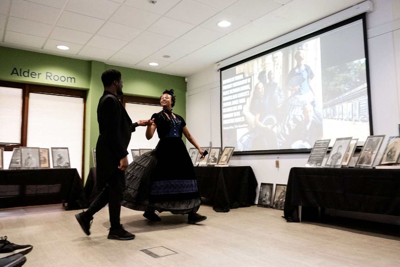 The dancers of Jeanefer Jean-Charles giving a taste of their show “Black Victorians” at Brampton Museum on Saturday 27 September 2025.