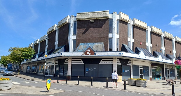 The image shows York Place before the redevelopment work begins.
