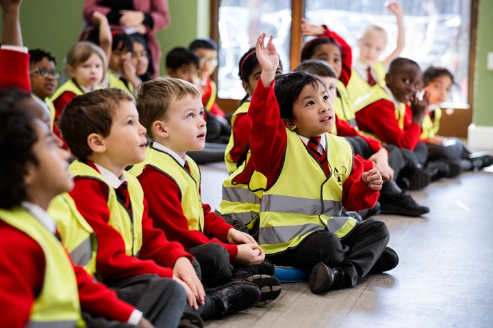 Children at a workshop