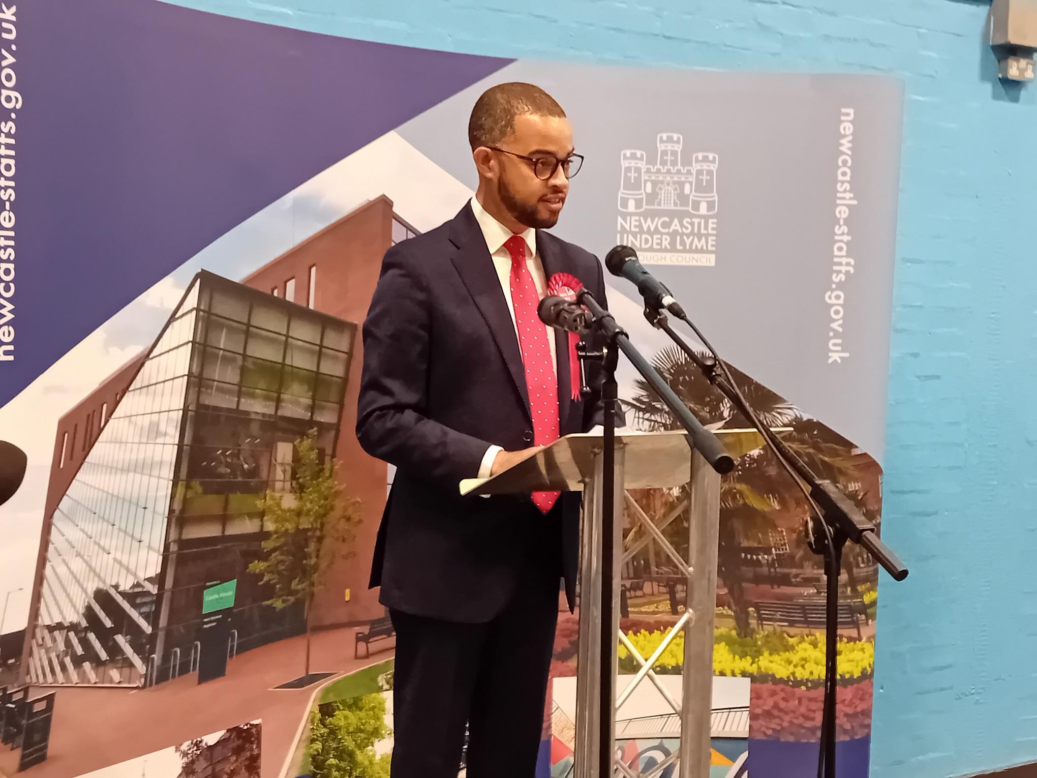 Newcastle-under-Lyme Borough Council, General Election 2024, Newcastle-under-Lyme, Newcastle-under-Lyme parliamentary constituency, election, Labour, Adam Jogee.