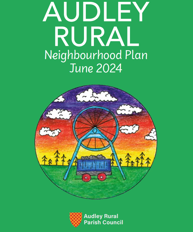 The image shows the logo for the Audley rural parish council consultation document.