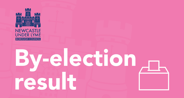 image shows a ballot box and the  words 'by-election result'