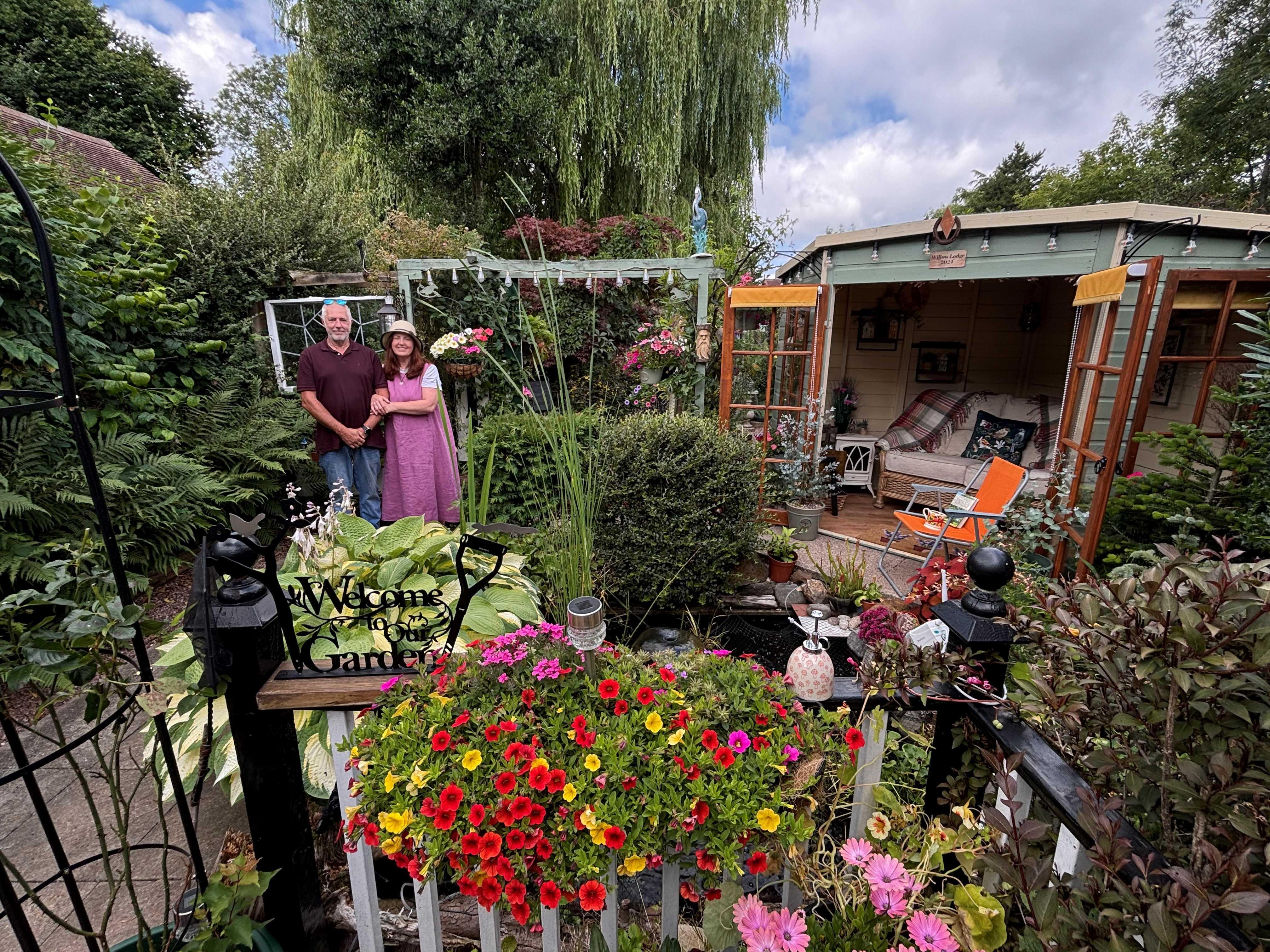 It's official – Val Rogers and Chris Walters, from Newcastle, have the best residential garden in the borough.