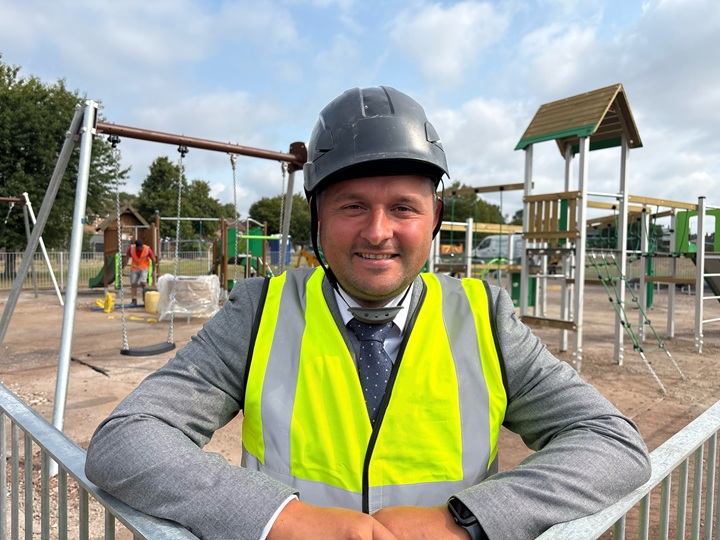 Councillor Ben Simpson at Bradwell Dingle