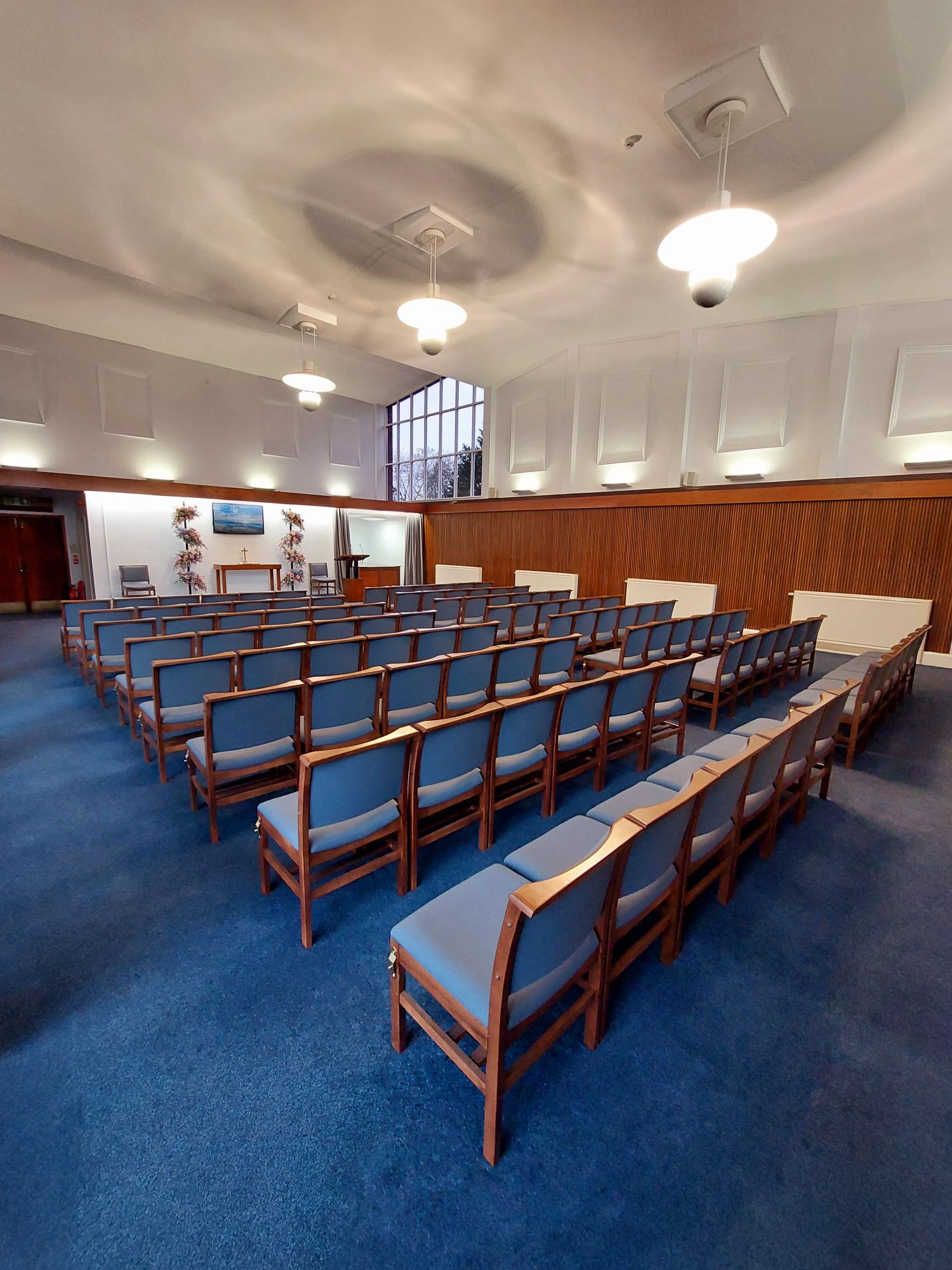 Crematorium service hall