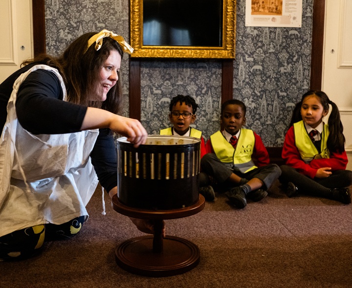 Children at a workshop