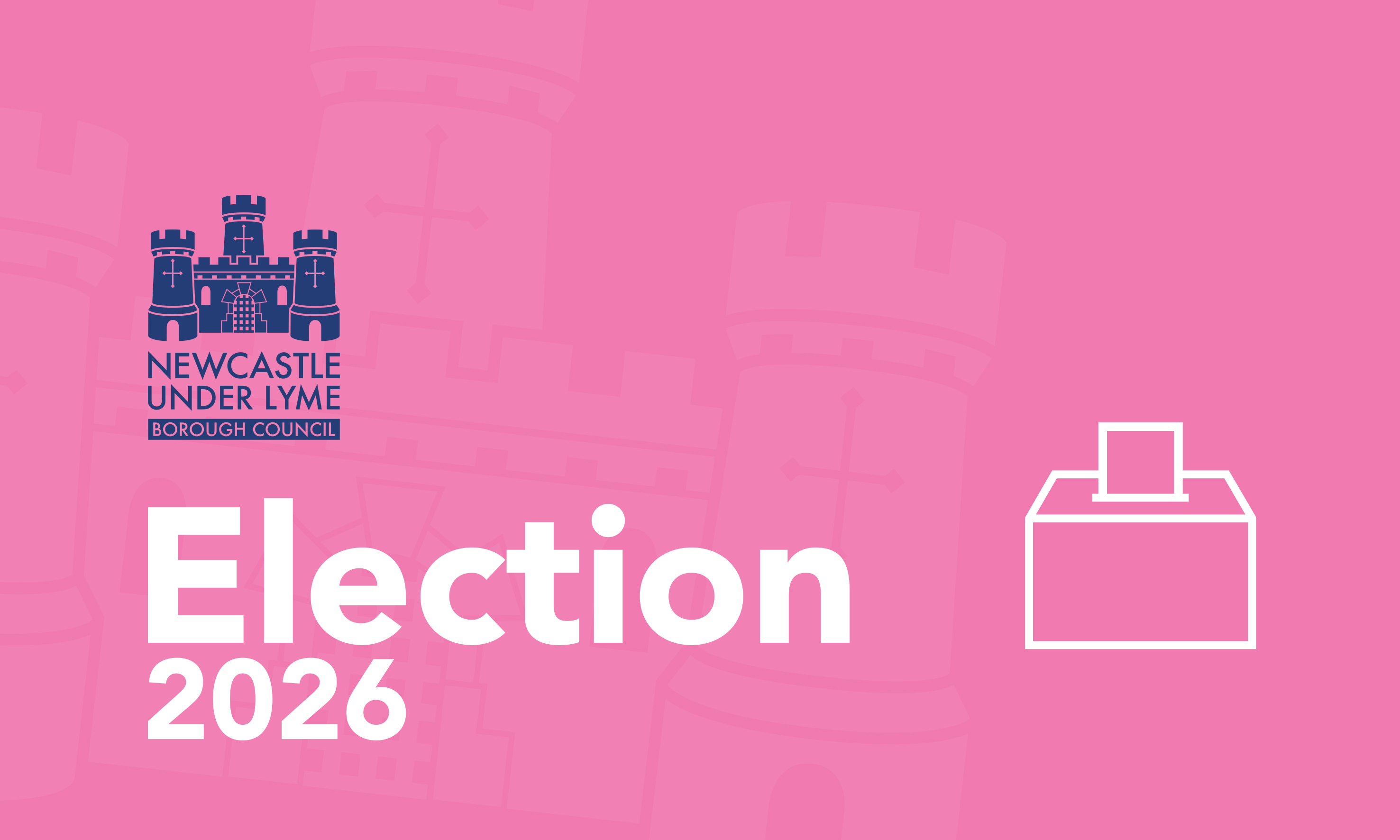 Image shows a ballot box and the words Election 2026