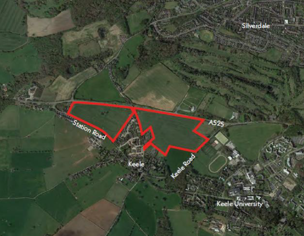 Figure 1: Quarry Bank Road, Keele - site location plan