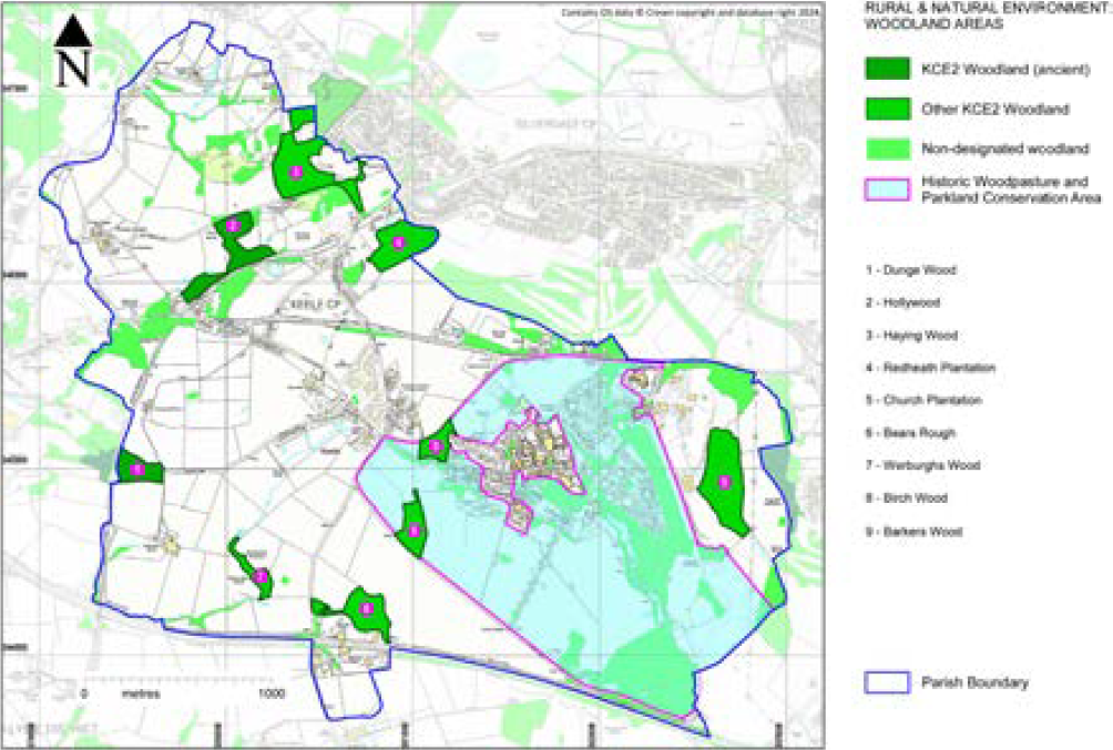 Figure 5: Rural and natural environment woodland areas