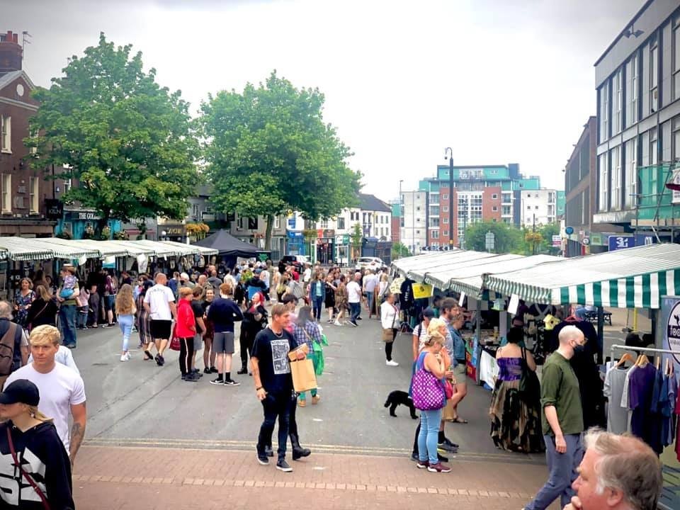 A photo of the market