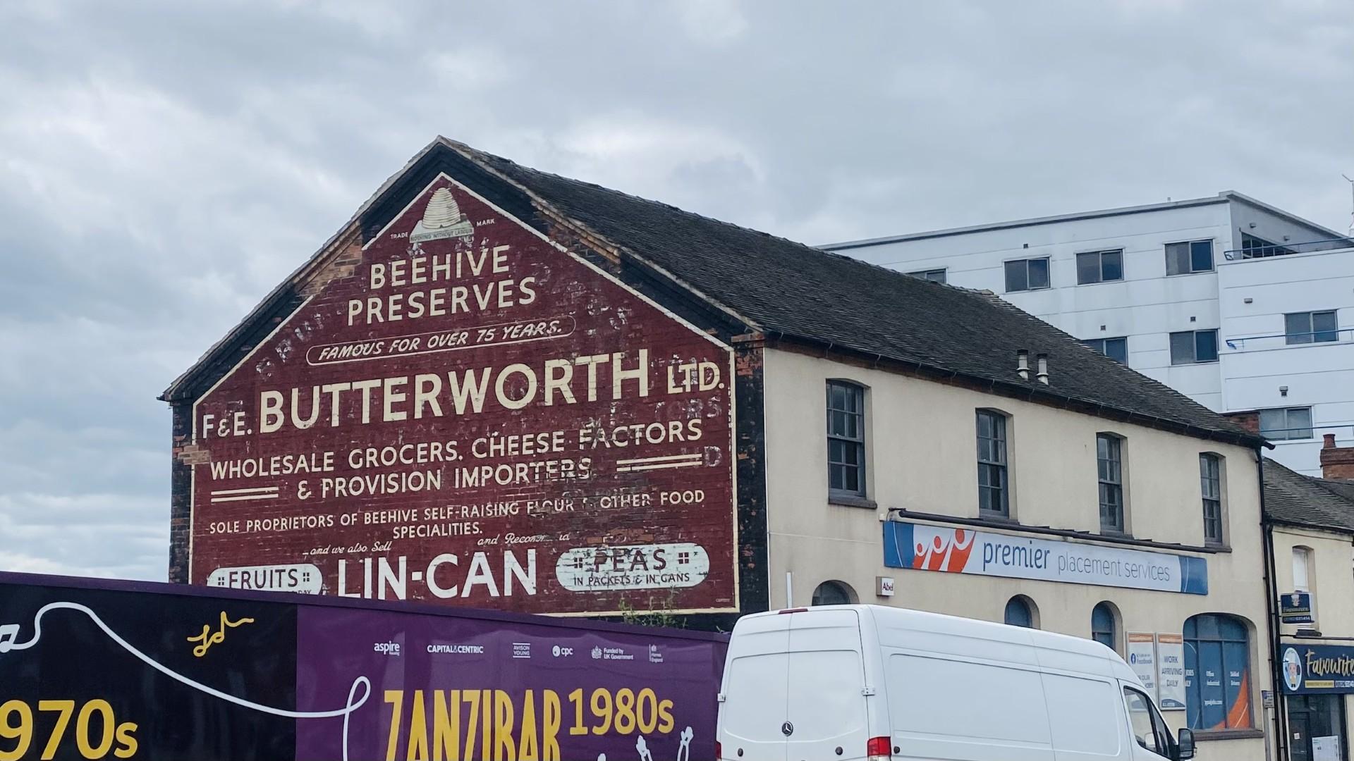 A historic ghost sign in Brunswick Street, Newcastle, features in the local register.