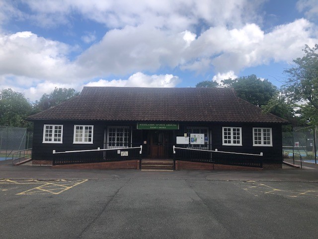 image of the outside of the tennis pavilion