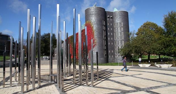 The image shows part of Keele University.
