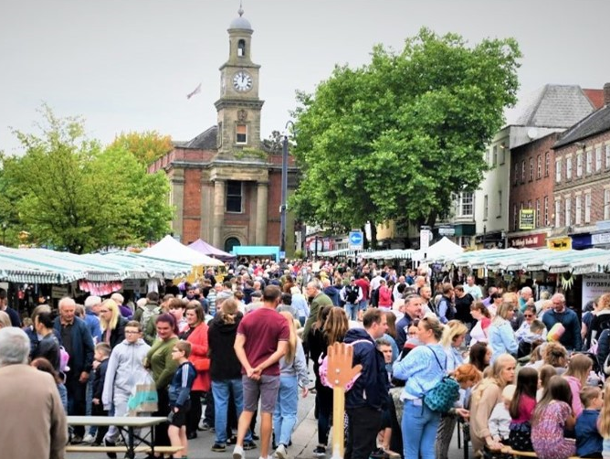 A photo of the market