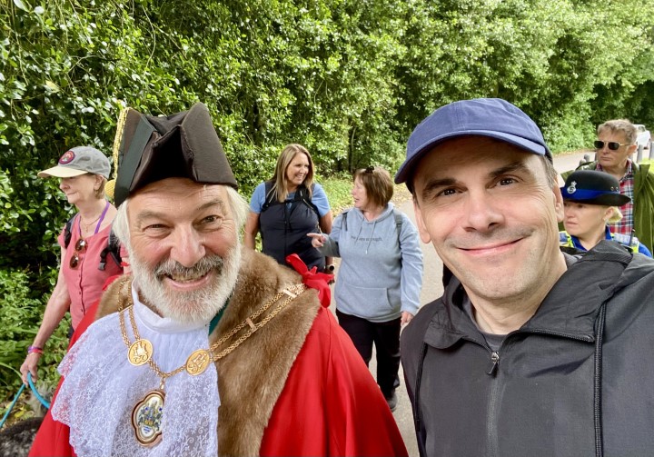 image of the mayor and Simon Tagg