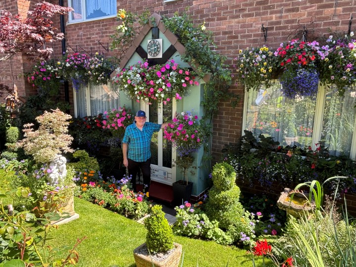 Overall winner - hanging baskets - Kevin Bell