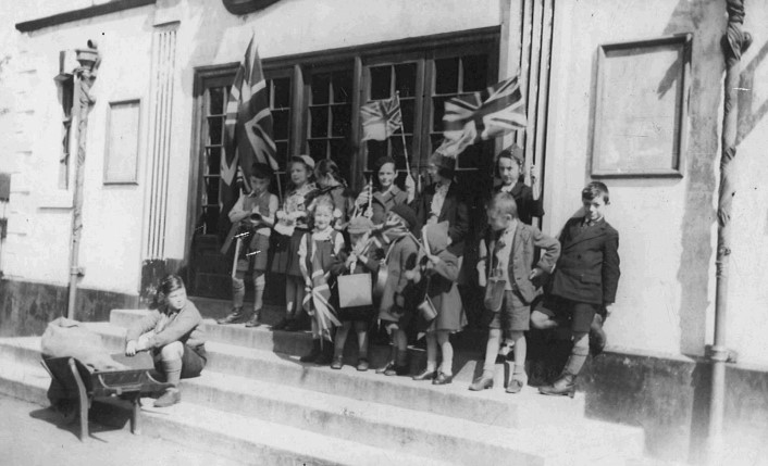 Coronation Cinema in Audley on VE Day