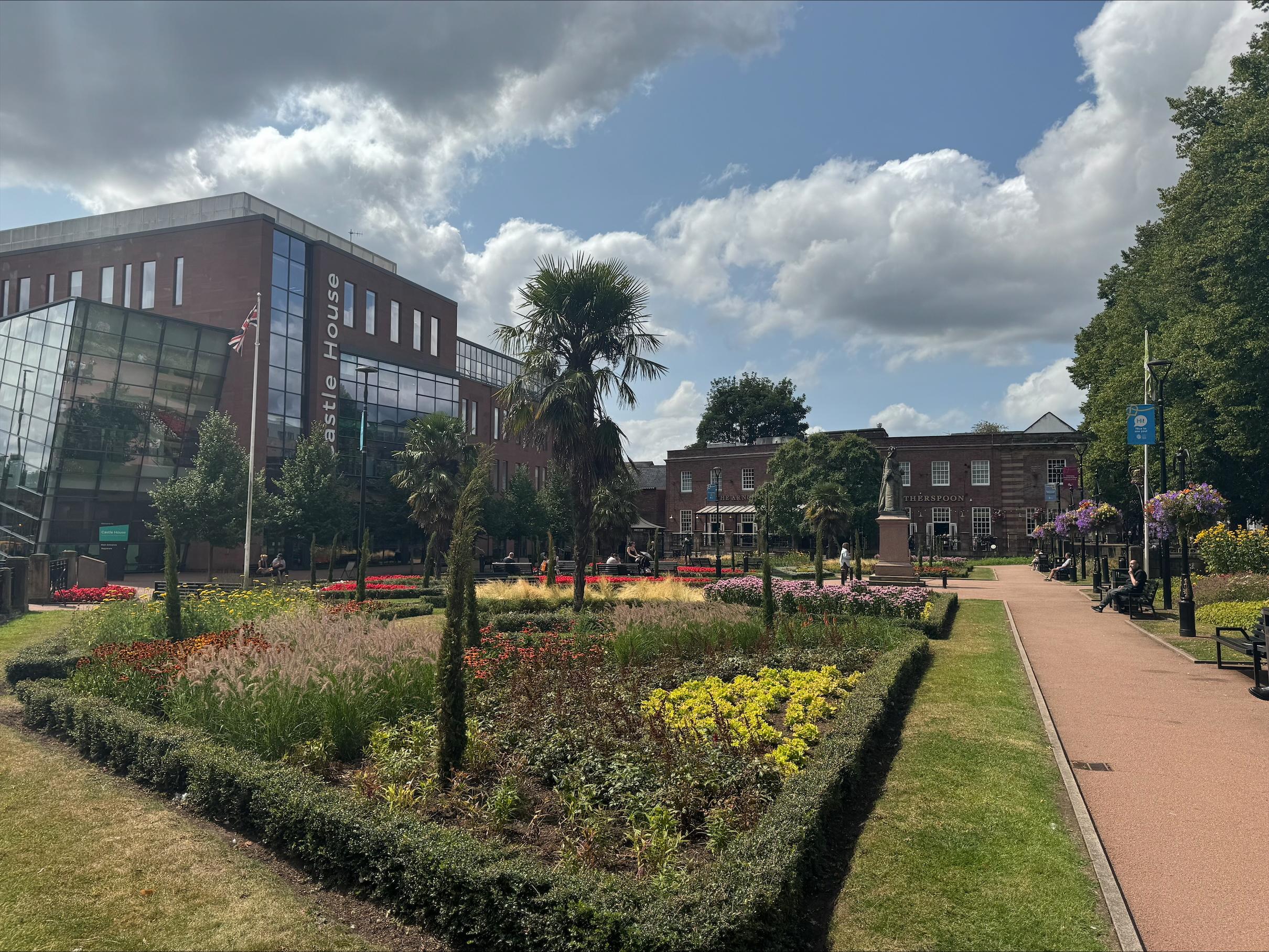 Queens Gardens, in Newcastle, is one of seven sites across Newcastle-under-Lyme that has achieved Green Flag Award status today.