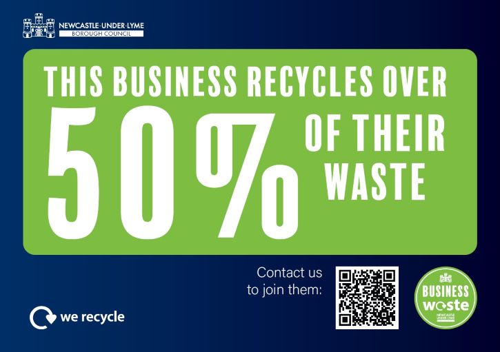 This business recycles over 50% of their waste
