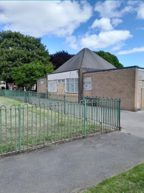 A picture of a park pavilion