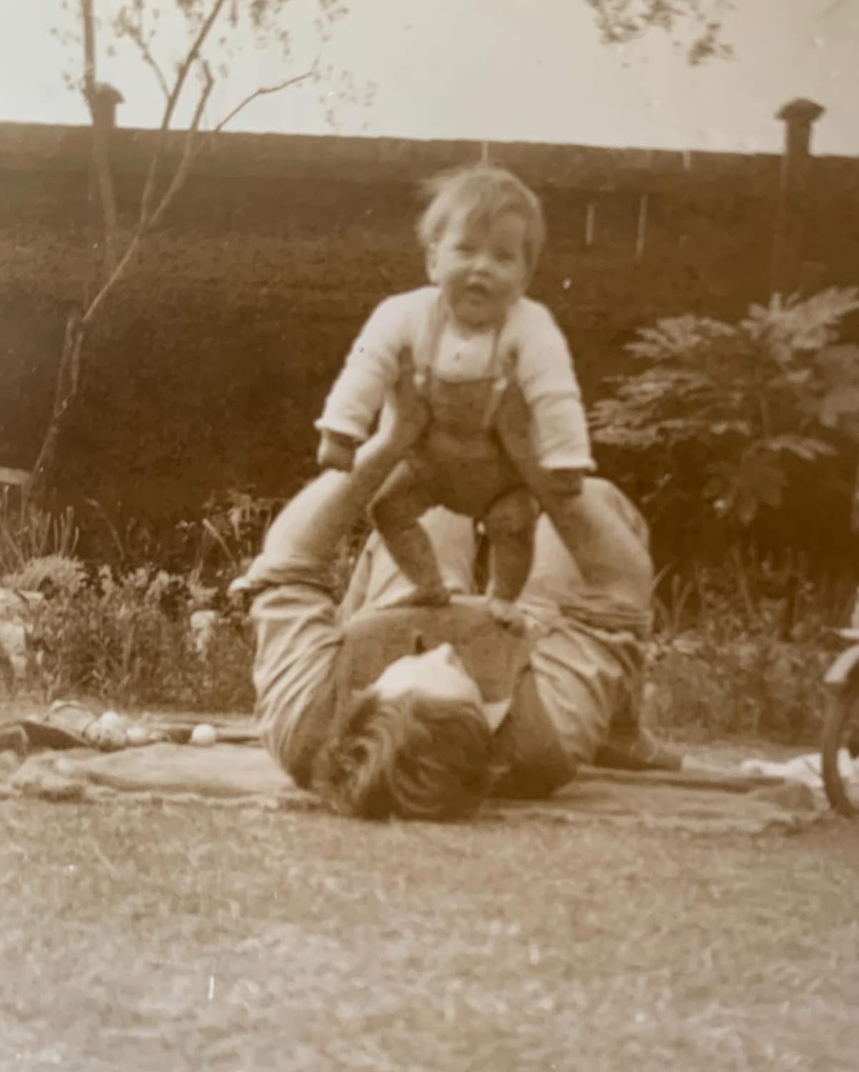 The mayor with his father Neville in 1954 in happier times