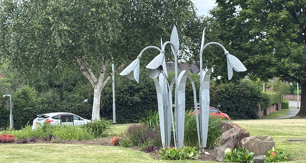 Image shows a sculpture in Westbury Park